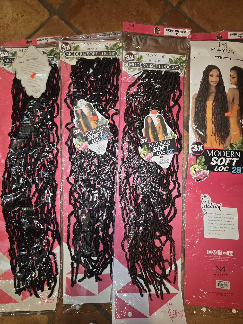 Modern Soft Loc 28" -  Locs (3X)